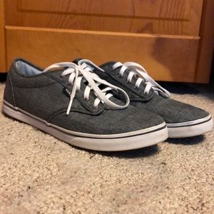 Barely worn grey Vans!